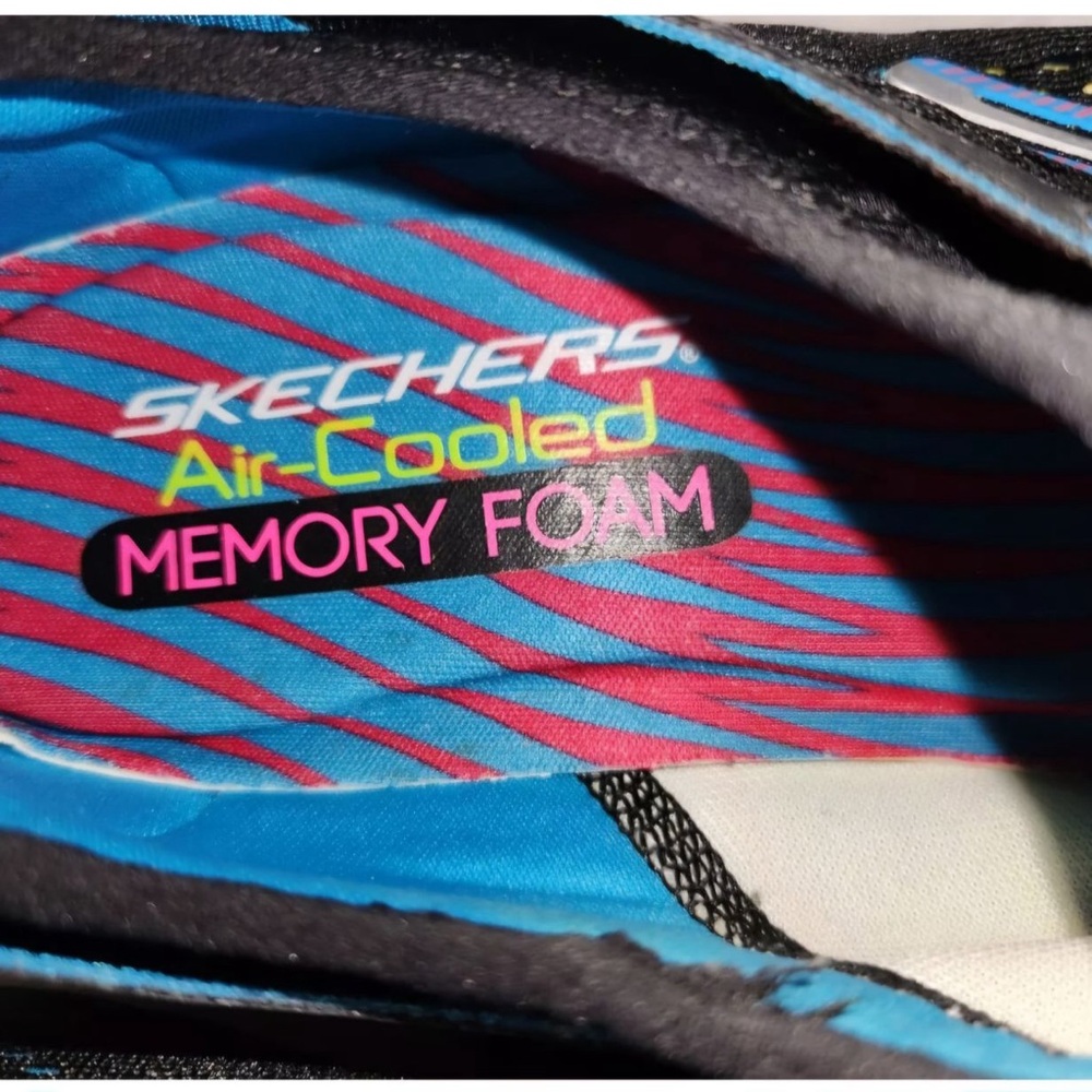 Skechers Flex Fusion Air Cooled Memory Foam Sneaker Women’s Size 9.5 Blk Multi - Picture 2 of 7